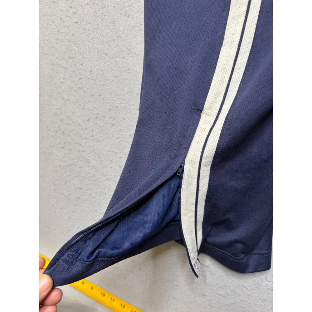 Nike Basketball Pants Mens XL Blue Y2K Baggy Side Stripe Mesh Warm Up N11